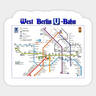 Vintage West Berlin U-Bahn Sticker